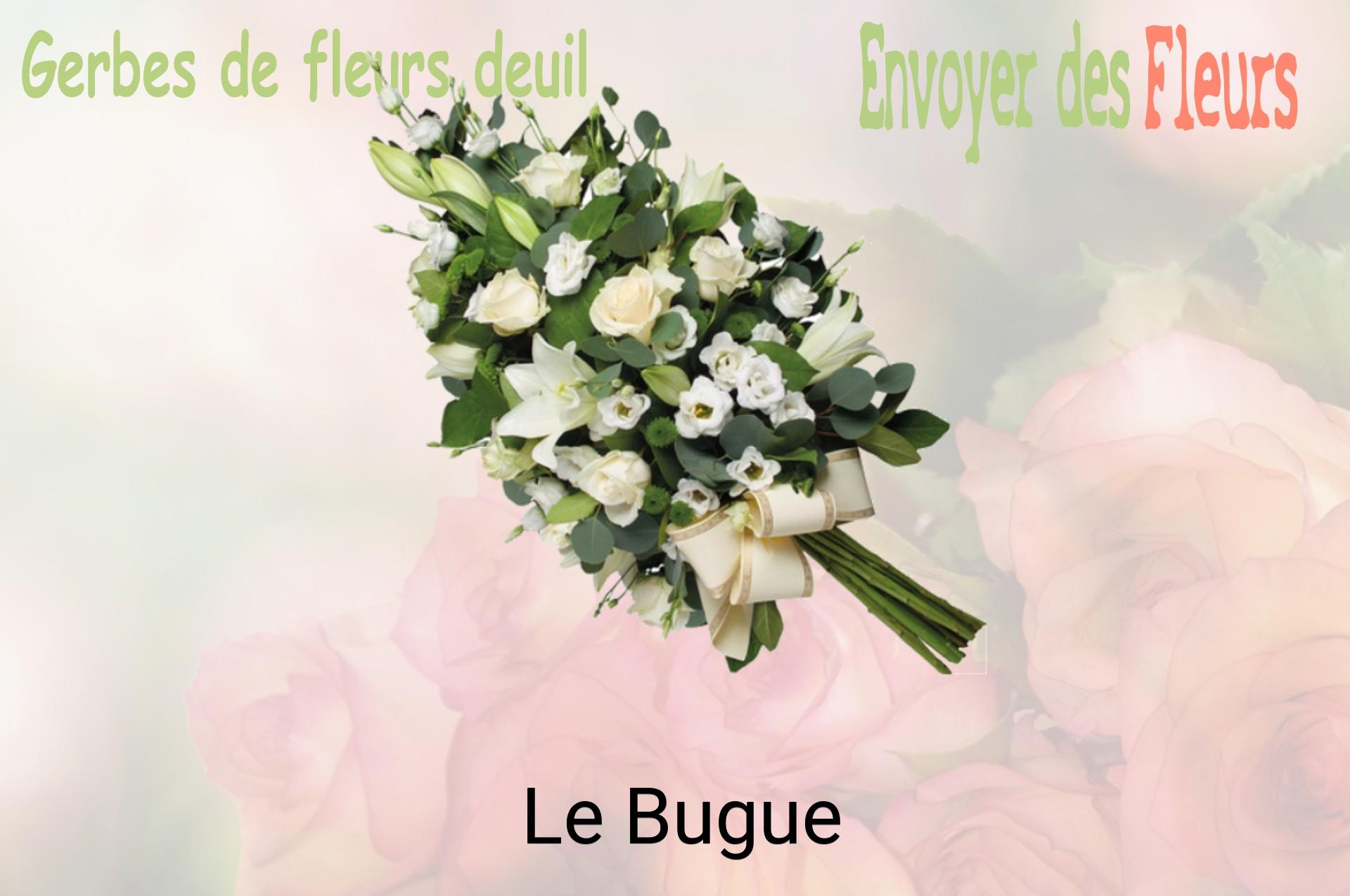 Gerbe de fleurs de deuil livrée à Le Bugue
